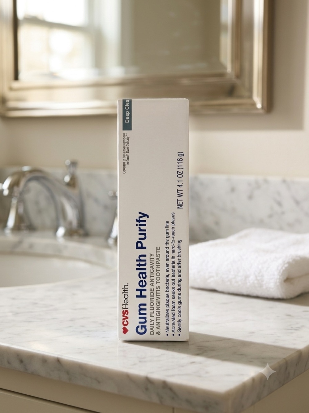 CVS Health Gum Health Purify Anticavity Toothpaste - White